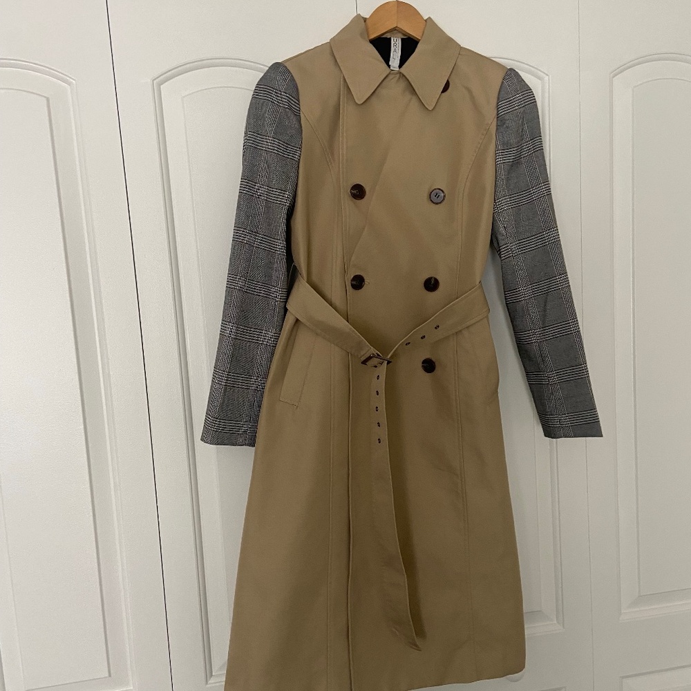 Mural trench coat